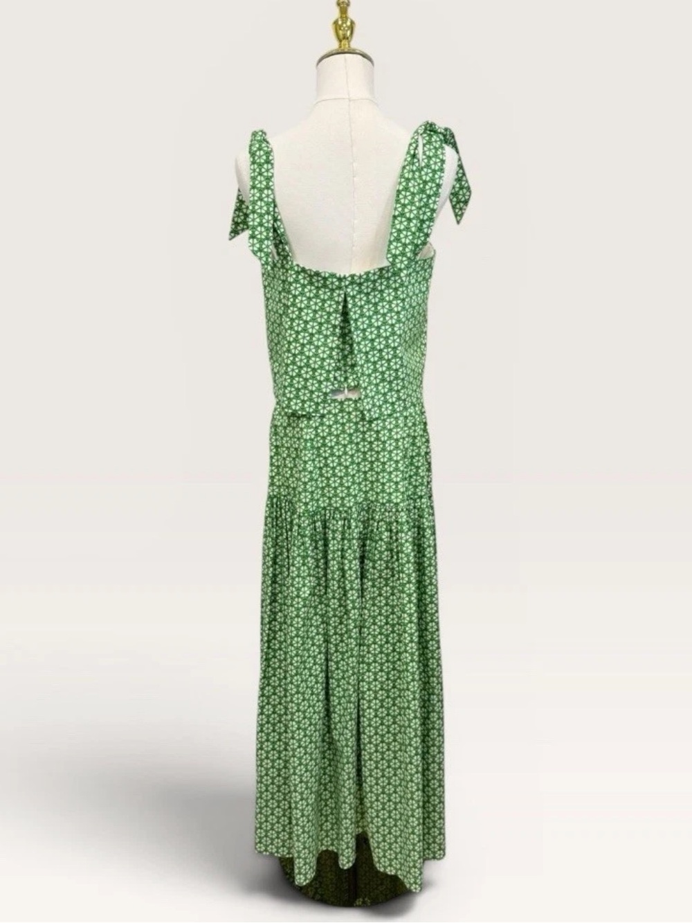 Antonio Melani Style by Simkins Charlotte Printed Poplin Top Skirt Set Green NWT - Picture 7 of 16
